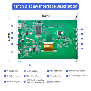 7 Zoll kapazitives Touchscreen-LCD-Display für Raspberry Pi 4