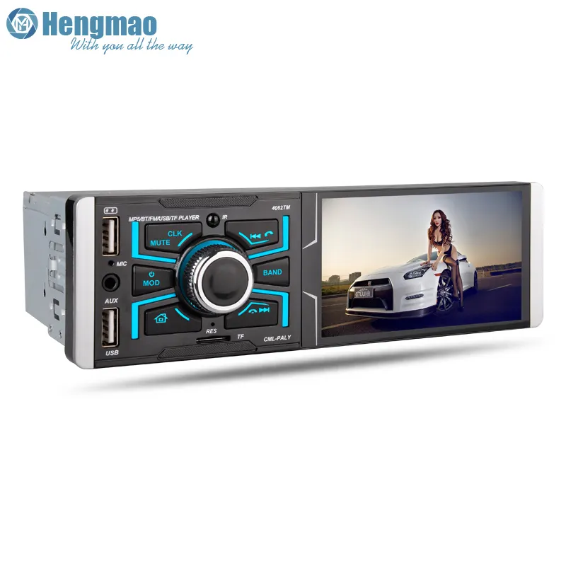جهاز راديو سيارة, جهاز راديو سيارة طراز Hengmao طراز 4062TM FM BT AUX كاميرا رؤية خلفية MP5 راديو 4.1 بوصة راديو سيارة 1 Din صوت تلقائي ستيريو سيارة