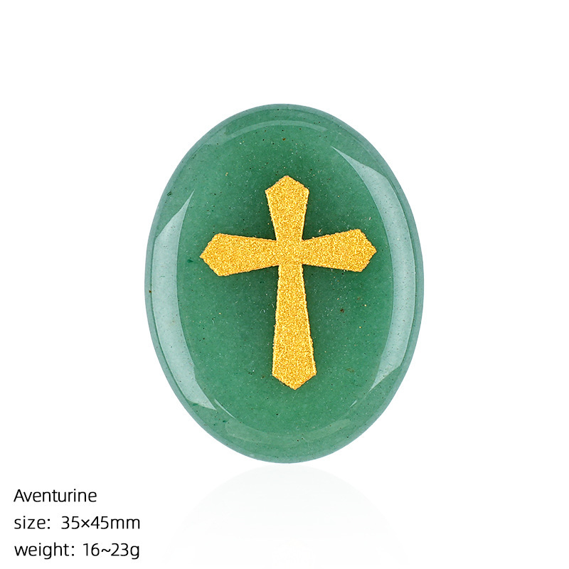 Green Aventurine palm stone