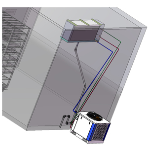 2HP Full Set of <strong>Blast</strong> Freezer <strong>Can</strong> Cool Fresh Fishes From 25'C to -30'C or -45'C Quickly, Excellent for Small Food Workshops - Product Image 4