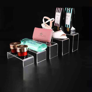 Tùy chỉnh thiết kế máy tính để bàn <span class=keywords><strong>Acrylic</strong></span> U hình dạng hiển thị biển quảng cáo và kệ - Product Image 3