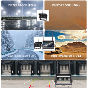 Wireless <strong>Rear</strong> <strong>View</strong> Back up <strong>Camera</strong> Waterproof Night Vision <strong>System</strong> + <strong>7</strong>&quot; Monitor for RV Truck Bus Trailer Lorry 12V 24V - Product Image 4