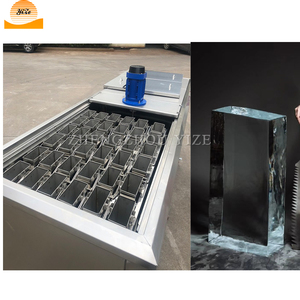 Máquina comercial de bloques de hielo de alta velocidad, contenedor de bloques de hielo