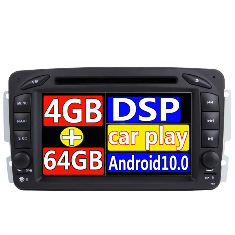 2 din autoradio con la navigazione per Mercedes Benz classe C W203/c180/w168/viano/CLK c209 W463 Vaneo Vaneo CD DVD GPS Audio w 209