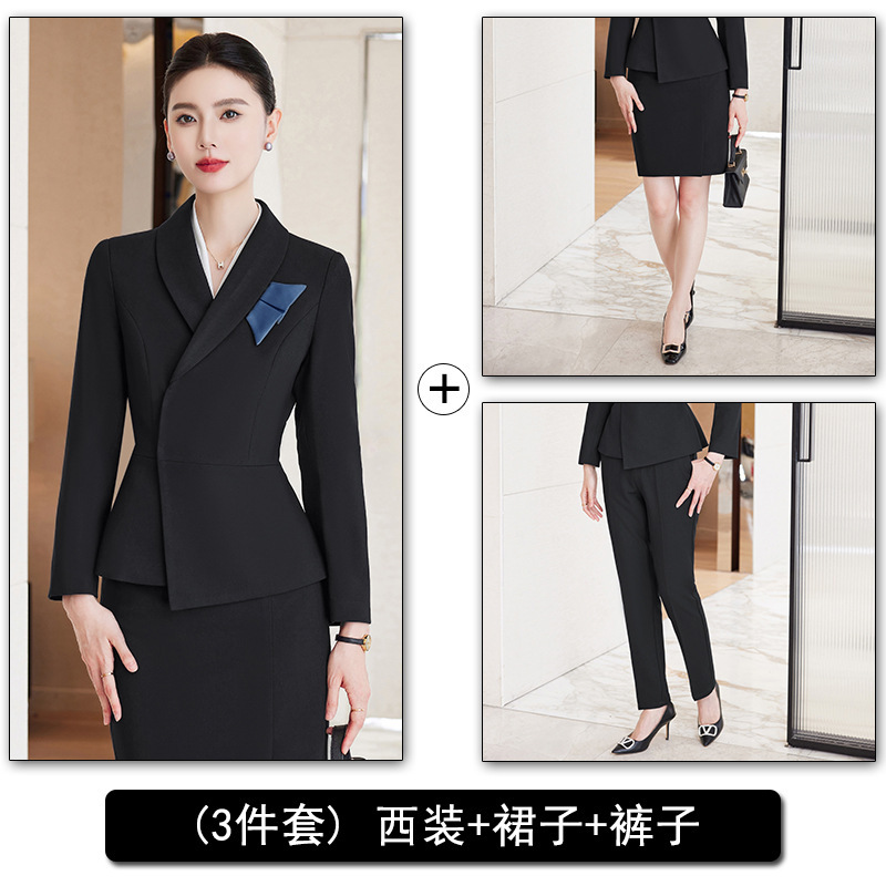 Black suit pants and skirt