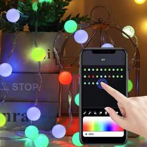 Smart App Control Holiday Led <strong>Light</strong> <strong>String</strong> Waterproof Fairy <strong>Lights</strong> Rgb Colorful Christmas Tree Decorative <strong>Lights</strong> - Product Image 1