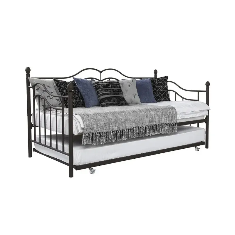 Canapé-lit pliant en métal forgé, meuble de chambre à coucher, canapé-lit moderne de conception unique, en coupe