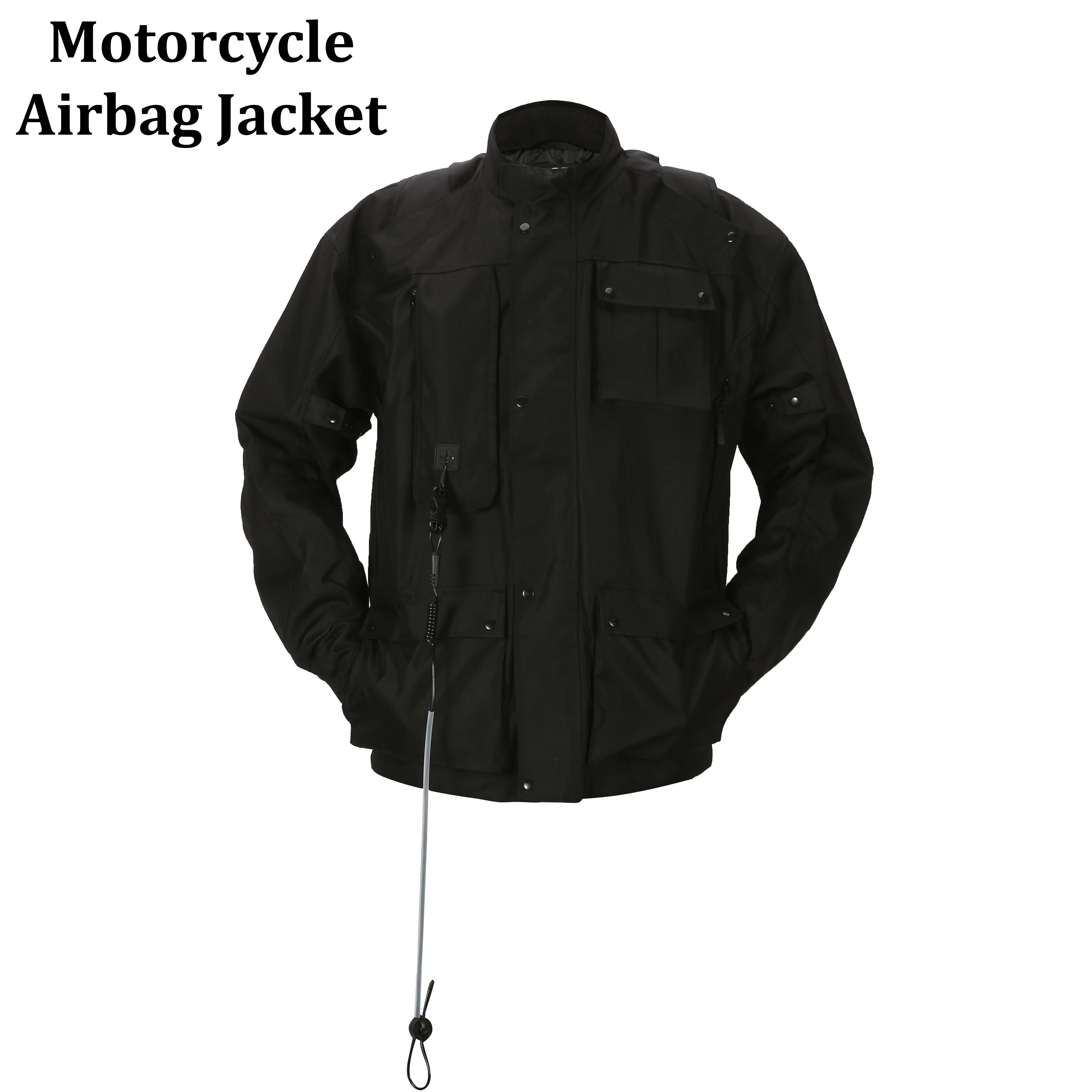 Custom Men's Windproof Reflective Moto Sportswear Windproof Reflective Motorbike Textile Airbag Jacket Auto Racing Motorcycle