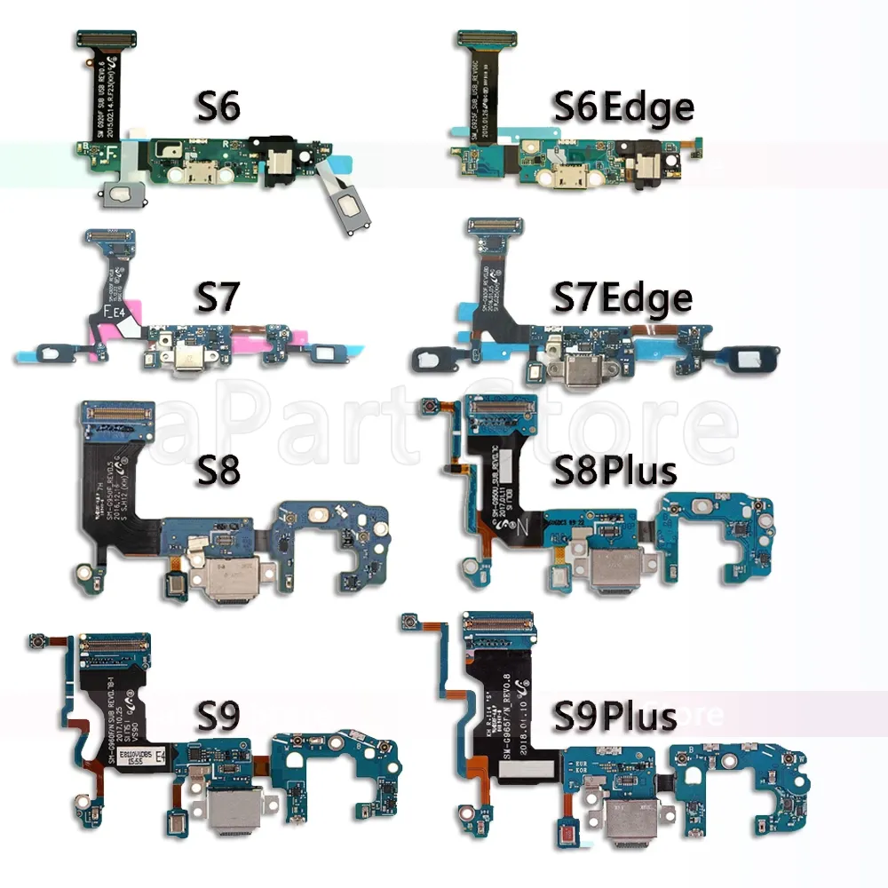 Usb Poort Dock Connector Opladen Flex Kabel Voor Samsung Galaxy S6 S7 Rand S8 S9 Plus G920F G930F G935F G950F g955F G960F G965F