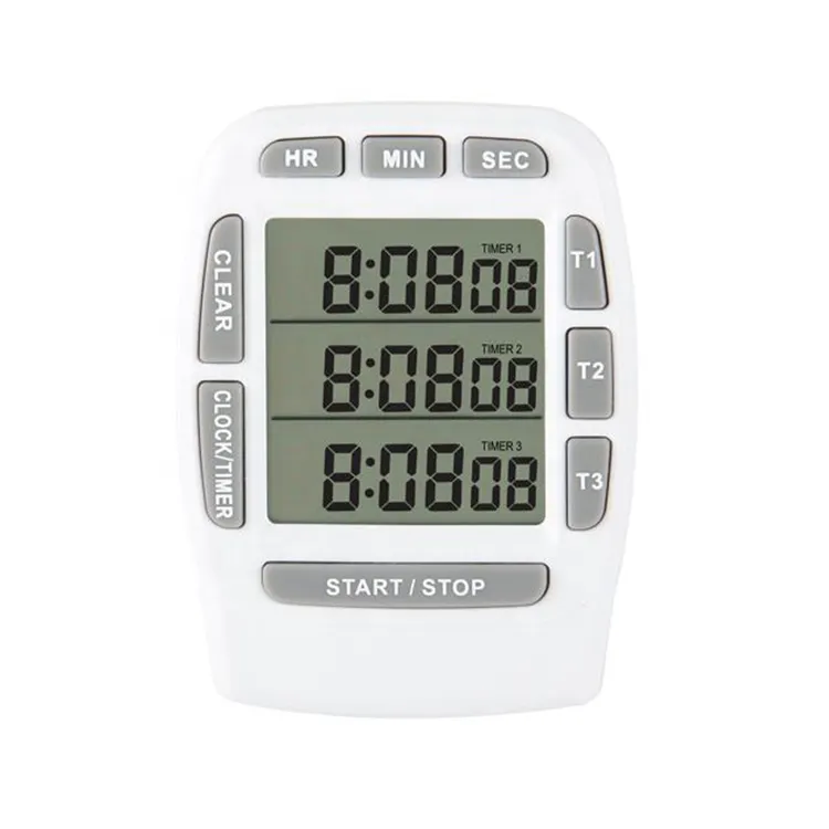 Factory Price Kitchen Timer Lab Classroom Countdown 3 Channels Digital Timers