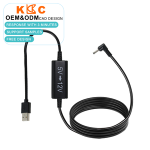 Kabel konverter Step up injektor daya Ethernet, 5V ke 12V USB ke RJ45 untuk <span class=keywords><strong>Router</strong></span> IP kamera - Product Image 1