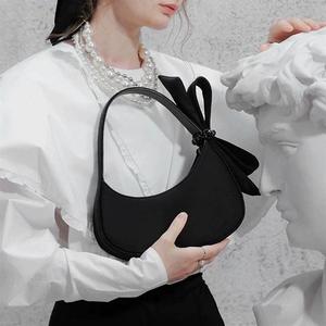 Yay ile yeni varış fabrika toptan çanta Vegan deri omuzdan askili çanta yarım ay bayanlar çanta - Product Image 5