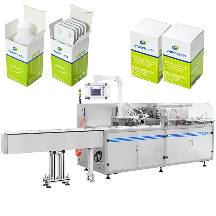 Multi Produto Multifunções Garrafa Horizontal Automática Máquina De Cartonagem De Produtos De Cuidados De Saúde