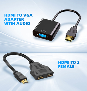 Sipu HDMI Splitter 1080P Dual Port Y Splitter 1 en 2 Cable de salida Adaptador macho a hembra para LCD TV Box PS3 - Product Image 5
