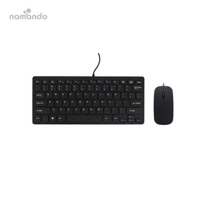 Wired <strong>Keyboard</strong> and <strong>Mouse</strong> Combo for Windows Optical Wired <strong>Mouse</strong> Mini <strong>Keyboard</strong> 78 Keys USB Plug-and-Play Compatible with PC Laptop - Product Image 3
