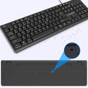 Business Office PC Wired 104 Key <strong>Keyboard</strong> Wired ABS Material <strong>Computer</strong> <strong>Keyboard</strong> for Desktop - Product Image 5