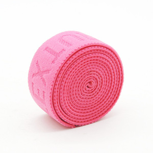 Faixa elástica personalizada para cintura, faixa de tricô com formato de jacquard, faixa elástica de poliéster e nylon