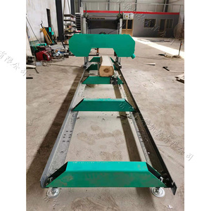 Otomatik yatay ağaç İşleme itme tablo küçük ince plaka Log tek parça şerit testere makinesi gördüm - Product Image 4