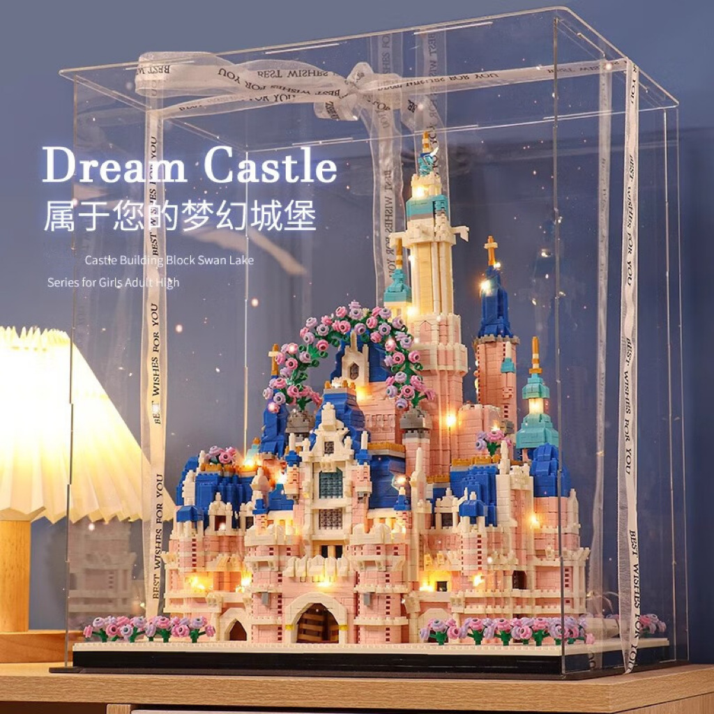 Jkc7002 - Castillo grande - Con caja de exhibición iluminada