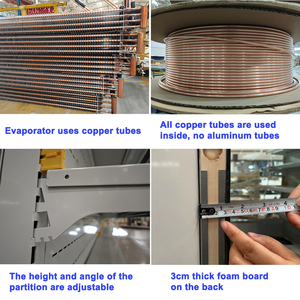 Thương mại multideck Máy làm lạnh cho rau mở tủ lạnh hiển thị với làm mát không khí cho siêu thị sản xuất hiển thị Cooler - Product Image 3