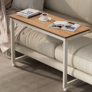 Mesa auxiliar para sofá, mesa de ordenador móvil para sala de estar tipo C, mesa de ordenador de madera maciza bjflamingo - Product Image 3