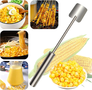 Paslanmaz çelik mısır Cob soyucu kesici dilimleme mutfak meyve ve sebze araçları ile rahat sap mısır üzerinde Cob sökücü - Product Image 2