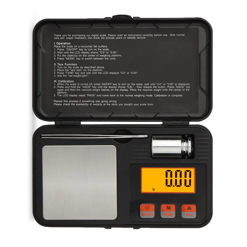 Balance numérique numérique portable, 200g/0.01g, de précision, électronique, format poche, poids en grammes, pour bijoux de cuisine
