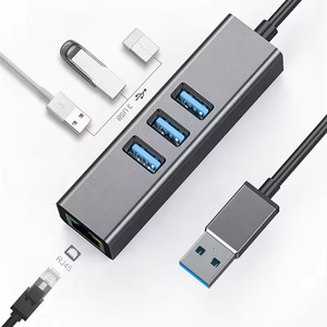 Adattatore Ethernet 3.0 USB Gigabit 1000 ad alta velocità Mbps 3 porte USB Hub 3.0 RJ45 alluminio 4-in-1 rete OTG accesso dati - Product Image 3