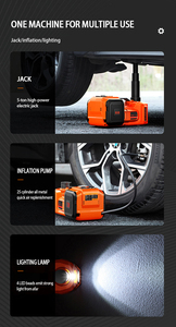Fabrika kaynağı 5T 4 in 1 çift motorlu elektrik güç Jack ile güç lastik pompası LED ışık - Product Image 3
