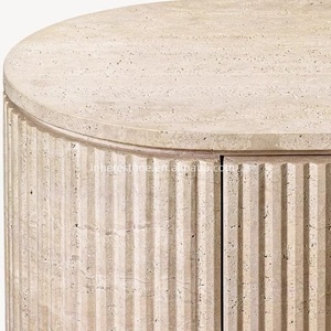 Cổ Điển Bắc Âu Travertine Cửa Tự Chọn Tủ Tủ Đá Tự Nhiên Cho Khách Phòng Ăn - Product Image 5