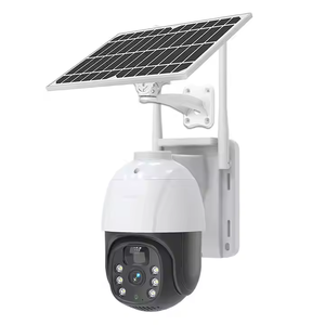 Factory-V380 Câmera dome de segurança externa alimentada por energia solar Áudio bidirecional sem fio <span class=keywords><strong>WiFi</strong></span> e 4G com função de visão noturna