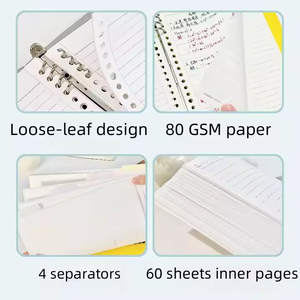 Alta Calidad De fábrica al por mayor carpeta personalizada diario de hojas sueltas cuaderno B5 planificador diario Bloc de notas para estudiante cuaderno - Product Image 3