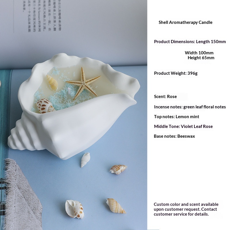 Bougie d'aromathérapie coquille type C