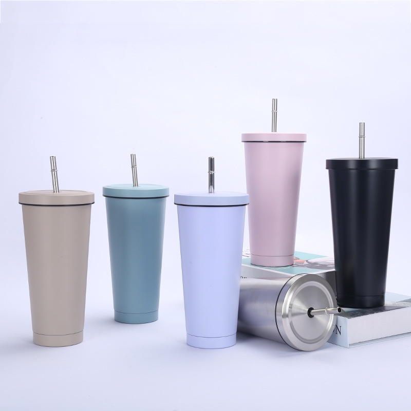 European Quality Stainless Steel Custom Water Bubble Tea Espresso Coffee Vacuum Cup Set