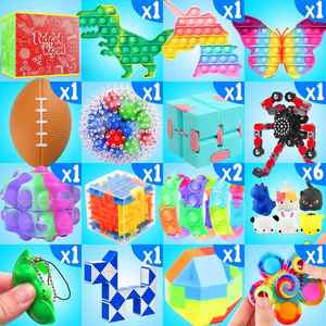 Design personalizzato Multi-funzione Fidget portachiavi novità Gag giocattolo per adulti pulsanti della tastiera Spinner per alleviare l'ansia stringhe elastiche - Product Image 2