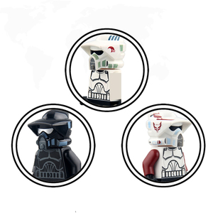 PG623 PG624 PG625 figuras de película de guerra espacial SW Mini juguetes ARF Scout Clone Trooper Mini figuras de ladrillo de acción DIY juego de bloques de construcción - Product Image 1