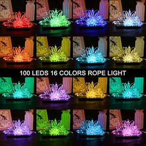 5m 50 LED Battery Rope <strong>Lights</strong> <strong>String</strong> Outdoor 16 Multicolor Changing With <strong>Remote</strong> Waterproof <strong>Timer</strong> 4 Modes Fairy Rope <strong>String</strong> <strong>Light</strong> - Product Image 5