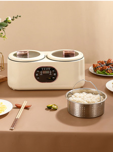 110V/220V全自動スマート予約二層電気鍋 & 炊飯器多機能家庭用スキレット - Product Image 6