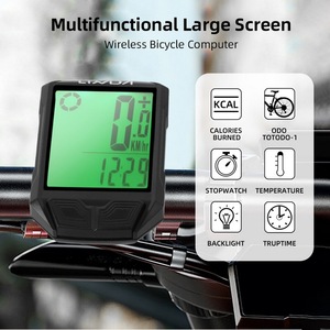 Wireless Bicycle <strong>Computer</strong> Multifunctional Large Screen with 18 <strong>Functions</strong> Waterproof Auto On/Off Calorie