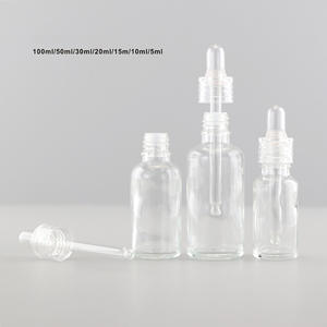 精油血清瓶30毫升50毫升100毫升透明玻璃滴管瓶 - Product Image 2