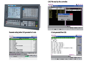 980ME 2-Achsen-Fräsmaschine CNC-Controller Hochpräzise Unterstützung CAD-Datei Änderung zu G-Code Ähnlich wie GSK - Product Image 4