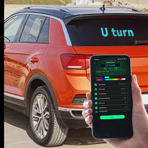Großhandel Digital Program Interactive Sign Message Transparenter Auto-Bildschirm LED-Heckscheiben-Display für Innen-und Außenwerbung - Product Image 1