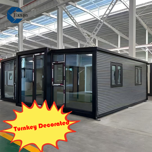 บ้านคอนเทนเนอร์สำเร็จรูปตกแต่งพร้อมเข้าอยู่ <span class=keywords><strong>2</strong></span> ห้องนอน แบบวิลล่าขนาดเล็กพร้อมครัว ขยายได้ บ้านโมดูลาร์สำเร็จรูป - Product Image 1