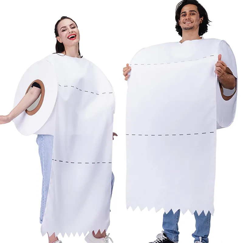 Новый диаметр 50 см Хэллоуин парная туалетная бумага рулон бумажных костюмов для праздничной вечеринки
