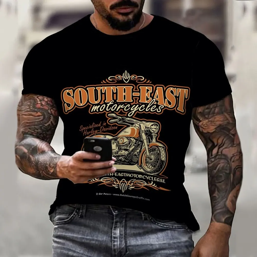 High quality cotton printed men's T-shirt latest design t-shirt factory wholesale