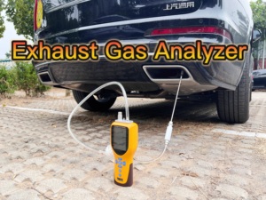 OC-1000 xách tay cầm tay xả phân tích khí xe phát thải cho SO2 No2 co LCD hiển thị với bơm hút lấy mẫu - Product Image 2