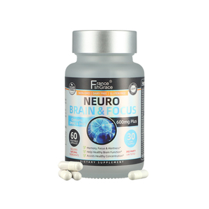 Cerebro para memoria y enfoque Cápsula energética Enfoque y concentración y precisión de aprendizaje Función cognitiva 60 unidades