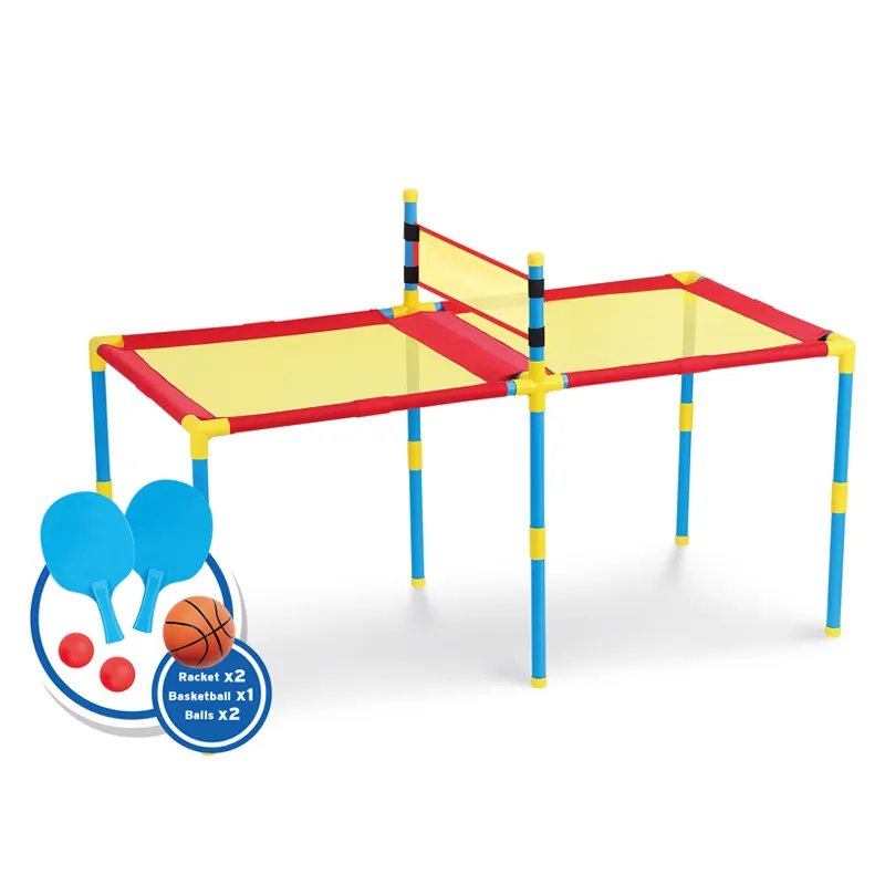 Ballon de basket-ball 3 en 1 pour enfants Jouet de tennis de table d'intérieur en plastique