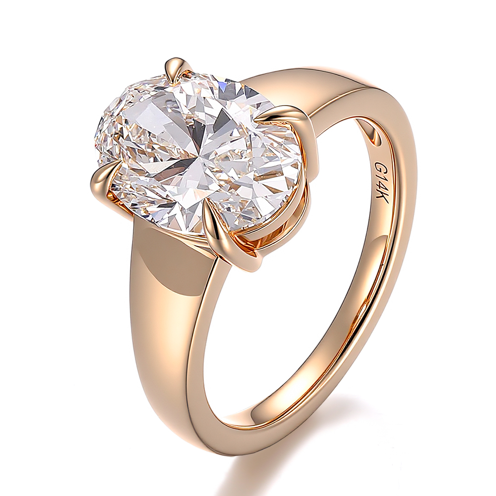 แหวนเพชรแล็บทองคำแท้ 18K