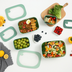 BPAフリー長方形の巣プラスチック食品保存容器セット蓋付き電子レンジ対応キッチン再利用可能食事準備容器 - Product Image 5